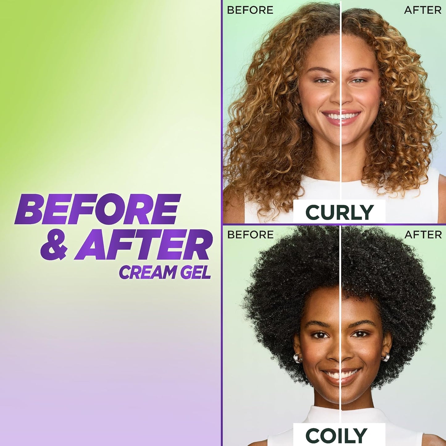 Fructis Style Curl Sculpt Conditioning Cream Gel for Bounce & Moisture, 5.1 Fl Oz, 1 Count (Packaging May Vary)