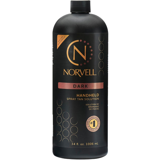 Premium Spray Tan Solution Dark 34 Fl Oz – Professional Sunless Tanning Formula for Deep Natural Bronze, Streak-Free, Fast-Drying, Long-Lasting Sunless Color
